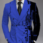 Men's Printed Suit Jacket Fashion Casual