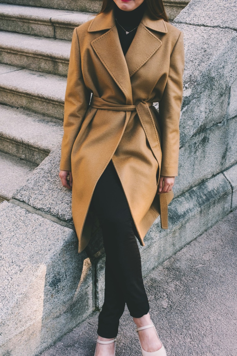 A camel coat, and the two stores currently selling it